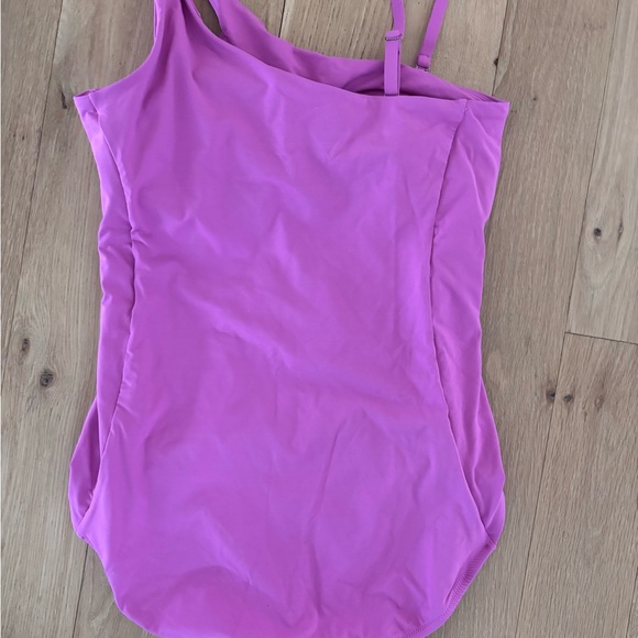 not for sale CALIA Sculpt One Shoulder Full Cover PinkGold Piece Swimsuit - Picture 4 of 8